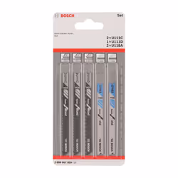 Jigsaw Blades, U-shank, for Wood & Metal, Pack of 5