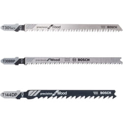Bosch Professional 2607010905 Precision Jigsaw Blades x 30 for Wood in Tough Box, Grey