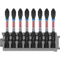 Professional 8pcs. Screwdriver Bit Set Phillips (Impact Control, PH2 Bits, Length 50 mm, Pick and Click, Accessory Impact Drill)