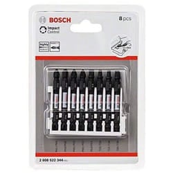 Bosch Professional 2608522344 8tlg. Schrauber LÃ¤nge: 65mm, 8-Piece Screwdriver Set (Impact Control, T/PZ/PH/SL bits, Length: 65 mm, Pick and Click),