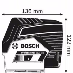 Bosch GCL 2-50 C Line/Point level 20 m 650 nm (<1 mW) - Additional view 5