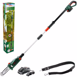 Bosch Home and Garden 06008B3170 Home and Garden UniversalChainPole 18 Cordless Telescopic Chainsaw with 18 V Lithium-Ion Bat ...
