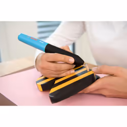 Bosch Gluey Cordless Hot Glue Pen, Lagoon Blue (with 20 Glue Sticks, Blue, in a Box)