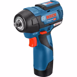 Bosch GDS 12V-115 Professional, Impact driver, Pistol handle, 3/8", Black, Blue, Red, Brushless, 2600 RPM