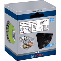 Bosch 2 608 620 729 rotary tool grinding/sanding supply Steel Sanding brush - Additional view 2