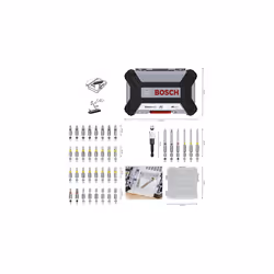 Bosch Professional 2607017464 40 Pieces Drill Set, Amazon Exclusive (Pick and Click, Extra Hard Screwdriver Bits, with Universal Holder), Set of 40