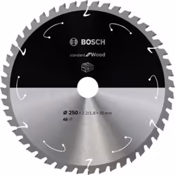 Bosch 2 608 837 728, Hardwood, Softwood, 25 cm, 3 cm, 1.6 mm, 6000 RPM, 2.2 mm