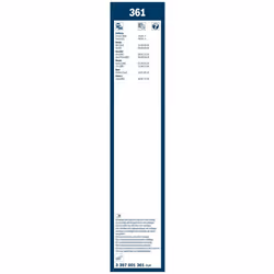 Bosch Wiper Blade Twin 361, Length: 500mm/400mm â set of front wiper blades
