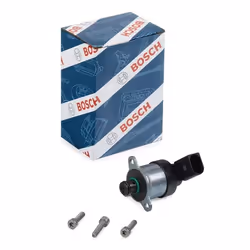 Fuel metering valve; BOSCH; High Pressure Pump (low pressure side) with fastening/mounting material; for BMW, OPEL, LAND ROVE ...