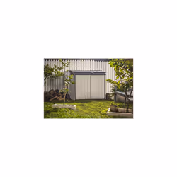 Keter Store It Out Premier XL Outdoor Garden Storage Shed, Grey and Black, 141 x 82 x 123.5 cm