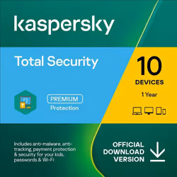 KASPERSKY TOTAL SECURITY 2024 FOR 10 DEVICES FOR 1 YEAR