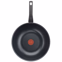 Tefal Easy Cook & Clean B5541902, Round, Wok/Stir-Fry pan, Black, Titanium, Aluminium, Thermo-Spot
