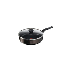 Tefal Frying Pan 24 cm + Lid, Suitable for All Heat Sources Except Induction Non-Stick Coating, Made in France, Easy Cook&Clean B5543202