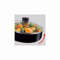 Tefal Frying Pan 24 cm + Lid, Suitable for All Heat Sources Except Induction Non-Stick Coating, Made in France, Easy Cook&Clean B5543202 - Additional view 4