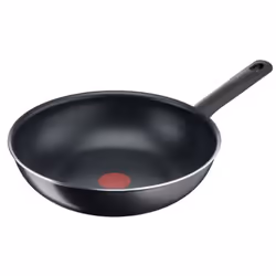 Tefal B56419, Round, Wok/Stir-Fry pan, Black, Titanium, 175 °C, Aluminium