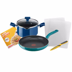 Tefal G804S4, Blue, Mint colour, Titanium, Aluminium, Thermo-Spot, Glass, Ceramic, Gas, Halogen, Induction