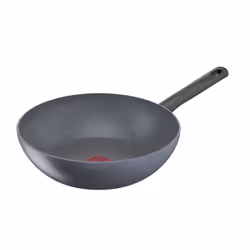 Tefal Natural G28019, Round, Wok/Stir-Fry pan, Grey, Mineralia, 175 °C, Aluminium
