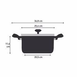 Tefal So Recycled Pot Thermo Fusion Induction 24cm 4.6 Litres