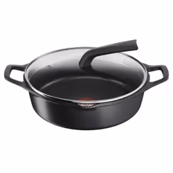 Tefal E24972, Round, Black, Cast aluminium, Titanium, 5 person(s), Ceramic, Gas, Halogen, Induction, Sealed plate