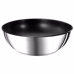 Tefal L97377, Wok/Stir-Fry pan, Stainless steel, Stainless steel, Titanium, Thermo-Spot, Detachable