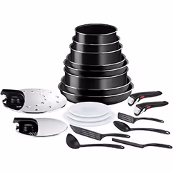 Tefal Ingenio L15994, Mixed set, Black, Aluminium, Titanium, Black, Plastic