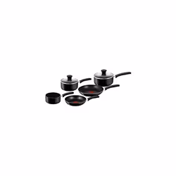 B470S544 Delight 5 Piece Non Stick Pan Set 14 cm Milk 1618 cm Saucepans with Lids 2024 cm Frypan