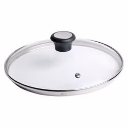 Tefal 28097612, Round, Black, Stainless steel, Transparent, Glass, Plastic, Black, 26 cm