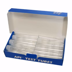 API Glass Test Tubes with Caps for Liquid Test Kits 24 Tubes