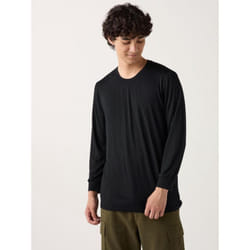 Uniqlo Japan HeaTTech Crew Neck T  9 4 Sleeves - 09 BLACK/XL