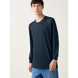 Uniqlo Japan HeaTTech Crew Neck T  9 4 Sleeves - 69 NAVY/4XL