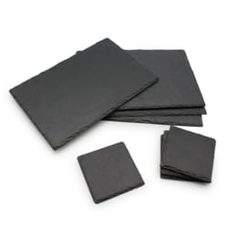 30x20cm Slate Place mat x4 & 10cm Coaster x4 Set Laser Engrving Craft