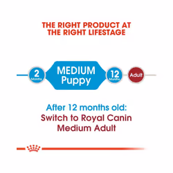 Puppy Dry Dog Food Medium Breed Complete Kibble Royal Canin 15kg