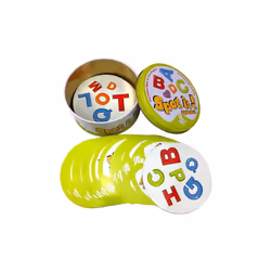8+ Dobble spot it cards game with animals, alphabets and numbers - G