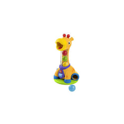 Bright Starts - Spin & Giggle Giraffe Ball Popper Musical Activity Toy with Light & Sounds, 5 Balls, Spinning Toy, Early Development, Ages 12 months