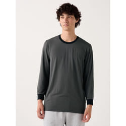 Uniqlo Japan HeaTTech Crew Neck T 9 Min Sleeve - 09 BLACK/S