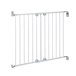 Wall Fix Extending Gate, Extendable Baby Gate for stairs and doors, Easy Close Extending Gate, Screw Fit, for Adjustable Width 62 - 102 cm, in Metal,
