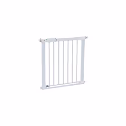 Safety 1st SecureTech Flat Step Practical Safety Metal Gate with Thin Step Over Bar, Ideal for Kids and Pets, 73 to 80 cm, Wh ...