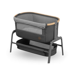 Maxi-Cosi Iora Co-Sleeper Crib, Foldable Baby Bedside Crib, 0â6 Months, max 9 kg, 4 Incline & 5 Height Positions, Easy Slide, Comfortable Mattress,