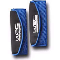 WRC 7347, Seat belt pad, Blue, Black, Fabric, Velcro, Polybag