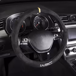 WRC 007383 Steering wheel cover black 35-38 Textile