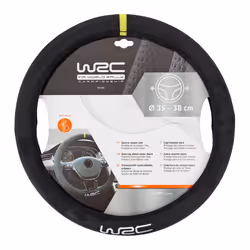 WRC 007383 Steering wheel cover black 35-38 Textile