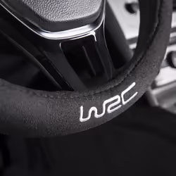 WRC 007383 Steering wheel cover black 35-38 Textile - Additional view 7