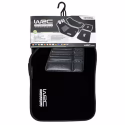 WRC 11-W007434, Floor mat, Black, Silver, PVC, Velvet, Universal, 420 mm, 750 mm