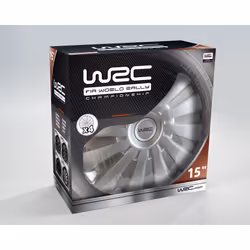 WRC 007585 hubcap 38.1 cm (15") Acrylonitrile butadiene styrene (ABS) Metallic 4 pc(s)