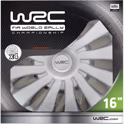 WRC 007586 hubcap 40.6 cm (16") Acrylonitrile butadiene styrene (ABS) Metallic 4 pc(s)