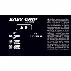 Michelin Easy Grip Limited 008329 Snow chains with chain tensioner with mounting manual, with storage bag Nylon
