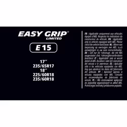 Michelin Easy Grip Limited 008335 Snow chains with chain tensioner with mounting manual, with storage bag Steel