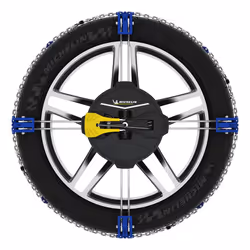 Michelin Fast Grip 008493 Snow chains with chain tensioner with mounting manual, with protective gloves