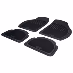 Michelin 009073 Floor mat set Rubber Front and Rear 4 black Universal fit