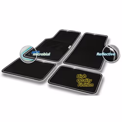 Michelin 009080 Floor mat set PP (Polypropylene) Front and Rear 4 black Universal fit